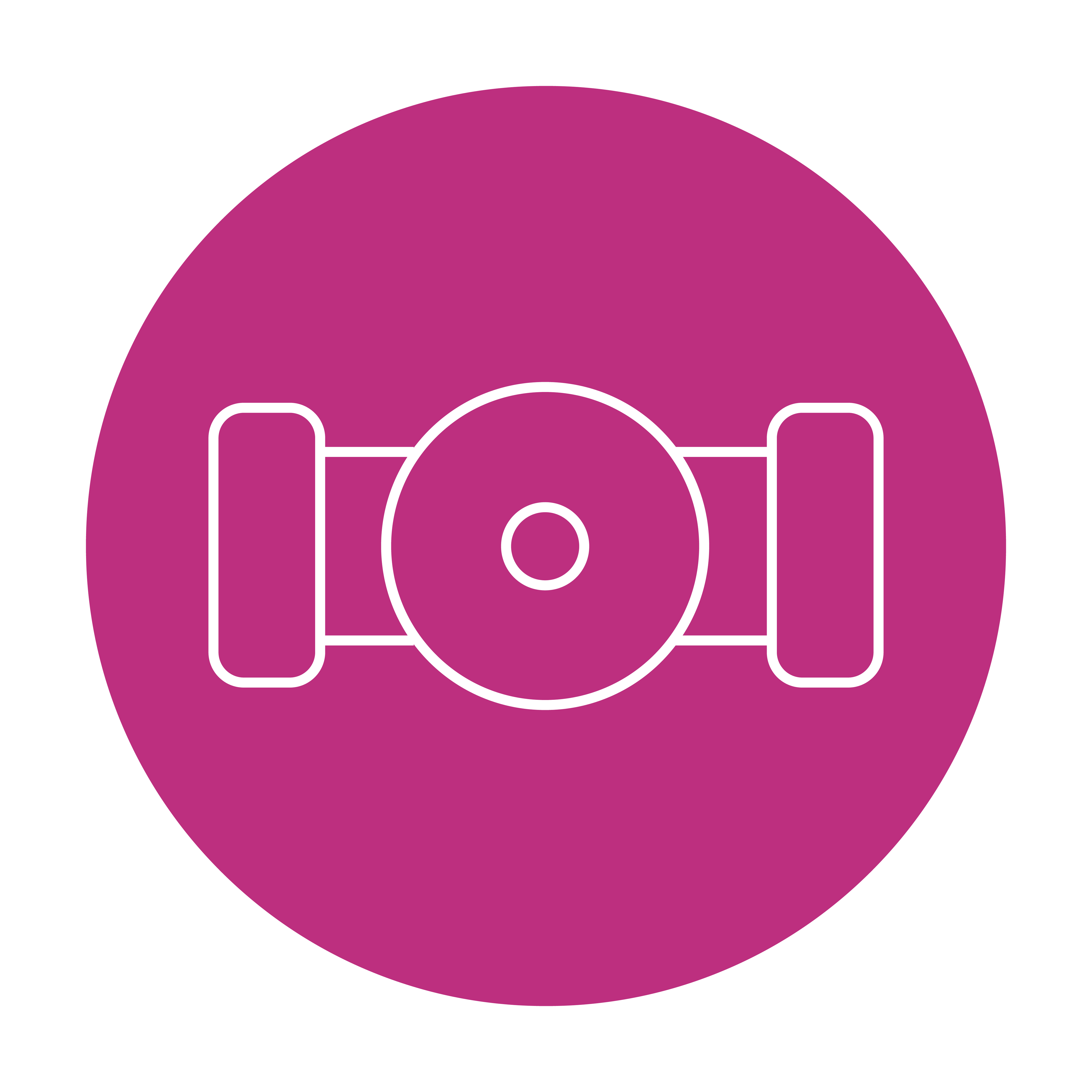 Icona impianti a circolazione in colore ciliegia