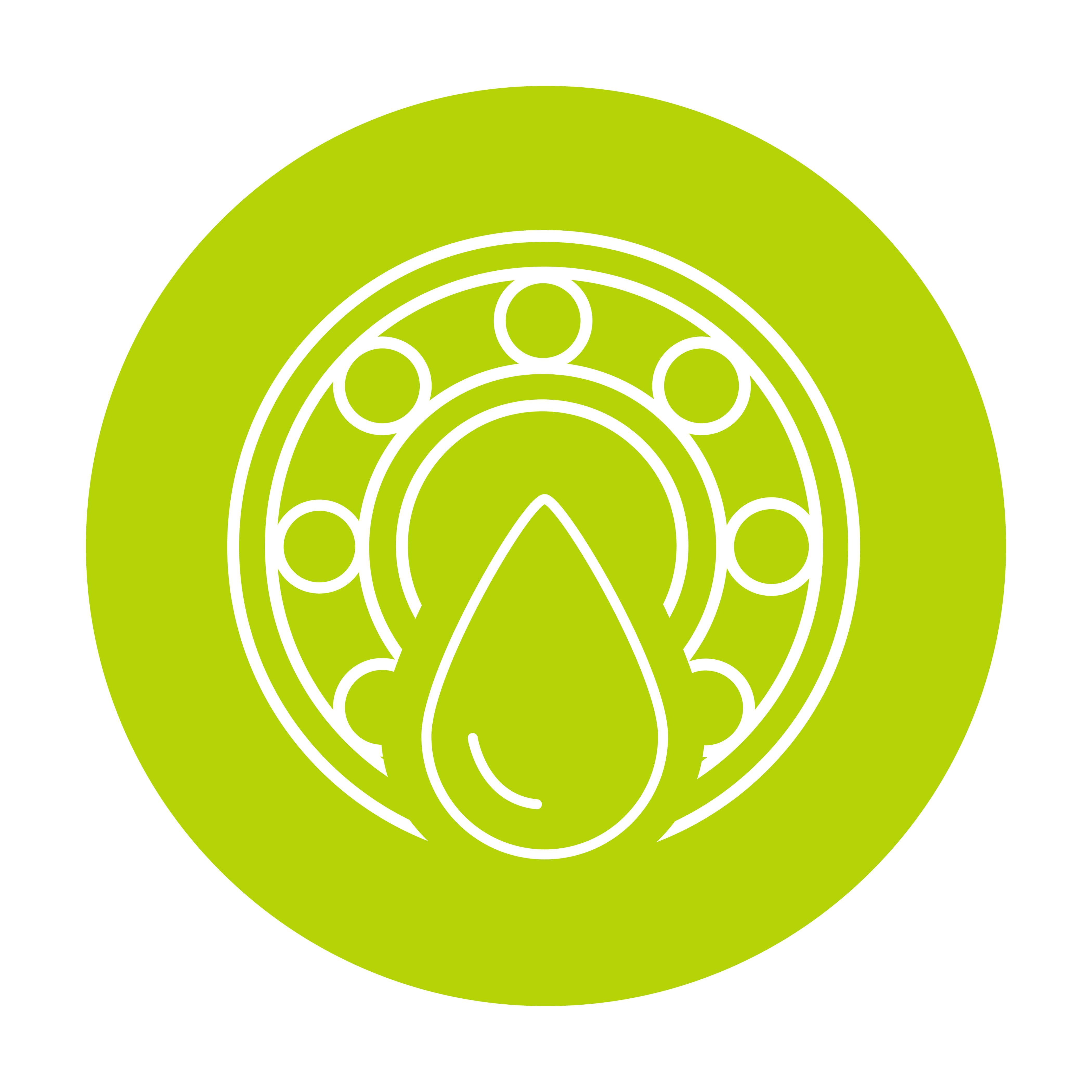 Icona grasso in colore verde