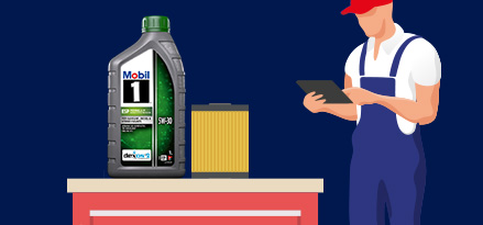  Banner per il cambio del filtro dell'olio