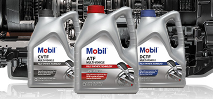 Fluidi per trasmissioni Mobil in un garage