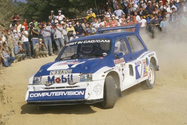 Malcolm Wilson alla guida del Rally di Sanremo nel 1986